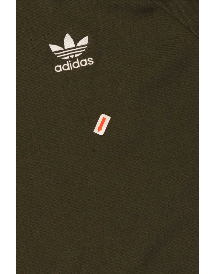 Adidas Męska bluza sweterkowa, duża, khaki, poliester