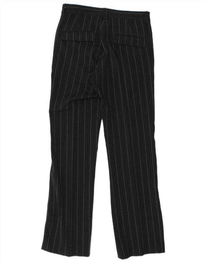 Damskie proste spodnie chino VINTAGE IT 44 średnie W30 L32 czarne paski