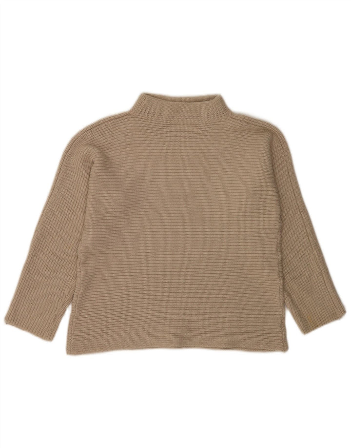 Marks & Spencer Damski sweter z golfem, UK 8, mały beż
