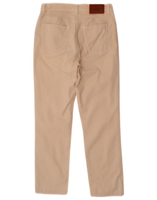 Spodnie damskie Trussardi o krótkim kroju IT 42 Medium W28 L25 Beżowa bawełna