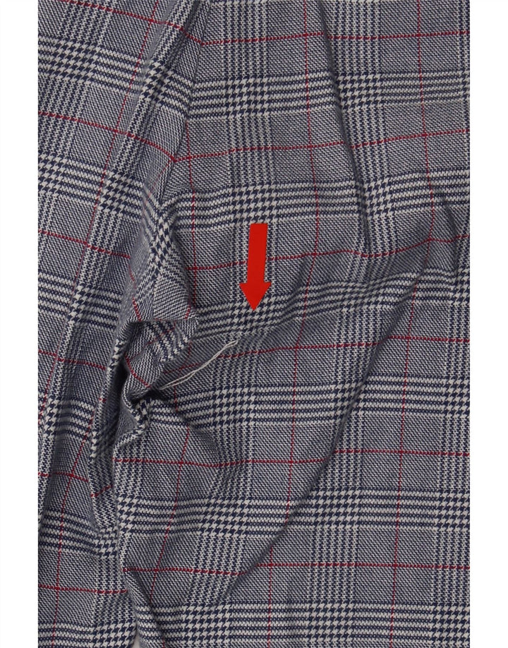 Spodnie Chino Massimo Dutti Damskie EU 38 Small W30 L26 Niebieskie pepitkę