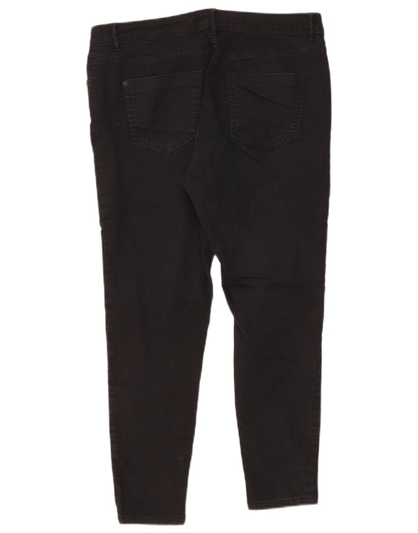 Marks & Spencer Damskie Super Skinny Jeans UK 14 Large 34 L26 Czarna bawełna