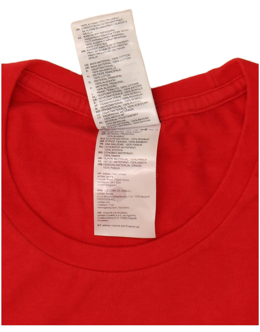 Męska koszulka graficzna Adidas Top Medium Red
