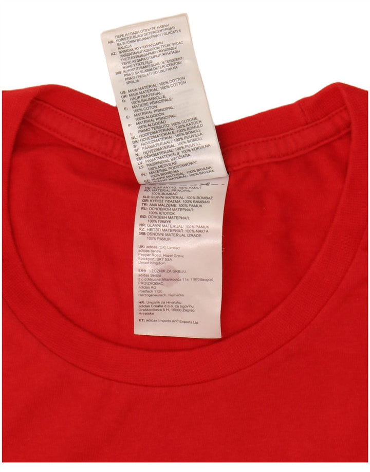 Męska koszulka graficzna Adidas Top Medium Red