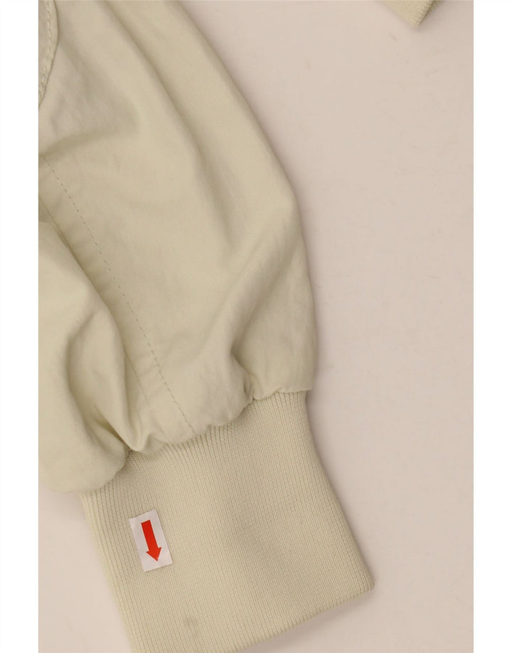 Męska kurtka bomberka PEUTEREY UK 40, duża złamanego białego nylonu