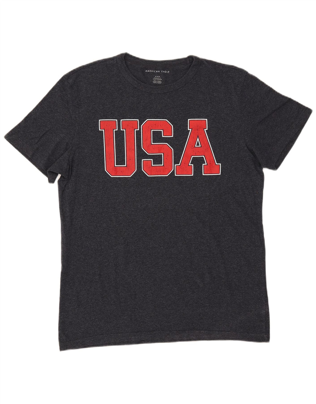 T-shirt męski AMERICAN EAGLE Standard Graphic w rozmiarze Coupe, średni granatowy