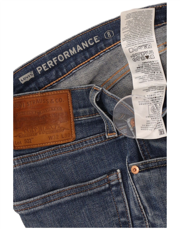 Męskie jeansy Levi's 502 Tapered W32 L30 Niebieskie bawełniane
