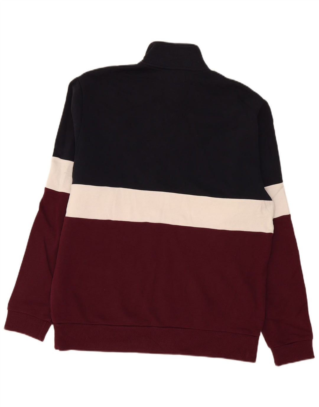 Męski sweter z zamkiem błyskawicznym Fred Perry, średni, wielokolorowy blok kolorów
