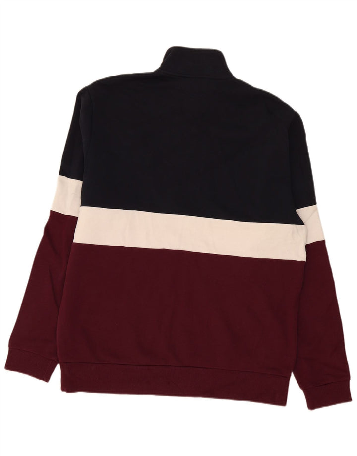 Męski sweter z zamkiem błyskawicznym Fred Perry, średni, wielokolorowy blok kolorów