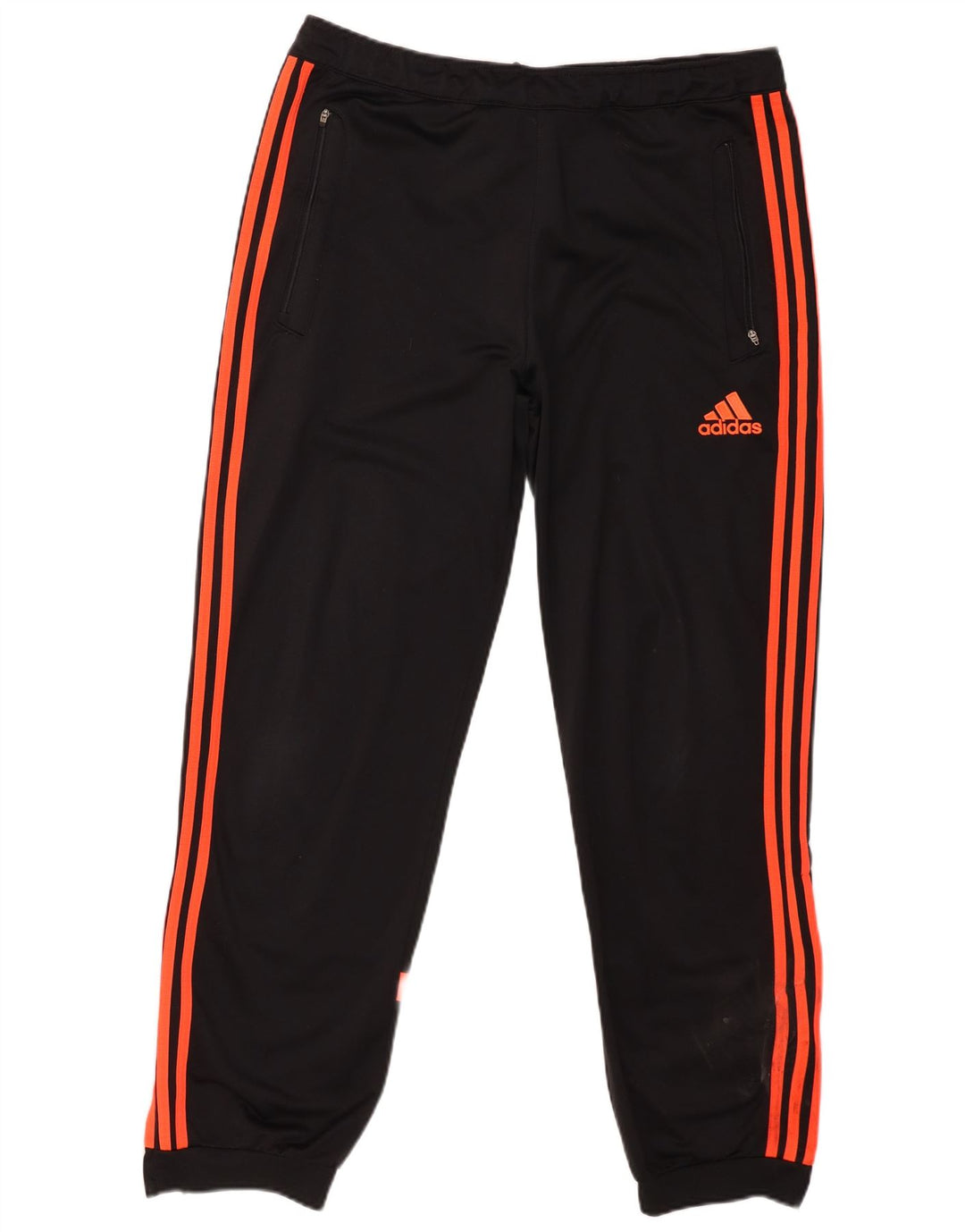 Adidas Męskie spodnie dresowe Joggery Duży czarny poliester z blokami kolorów
