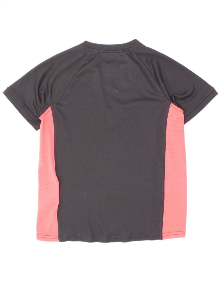 Chłopięcy T-shirt Nike Dri Fit, 8-9 lat, mały, czarny poliester z blokami kolorów