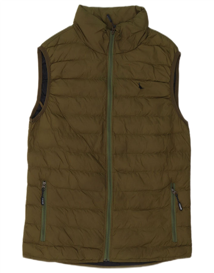 Męska wyściełana kamizelka Jack Wills UK 38 Średni zielony nylon