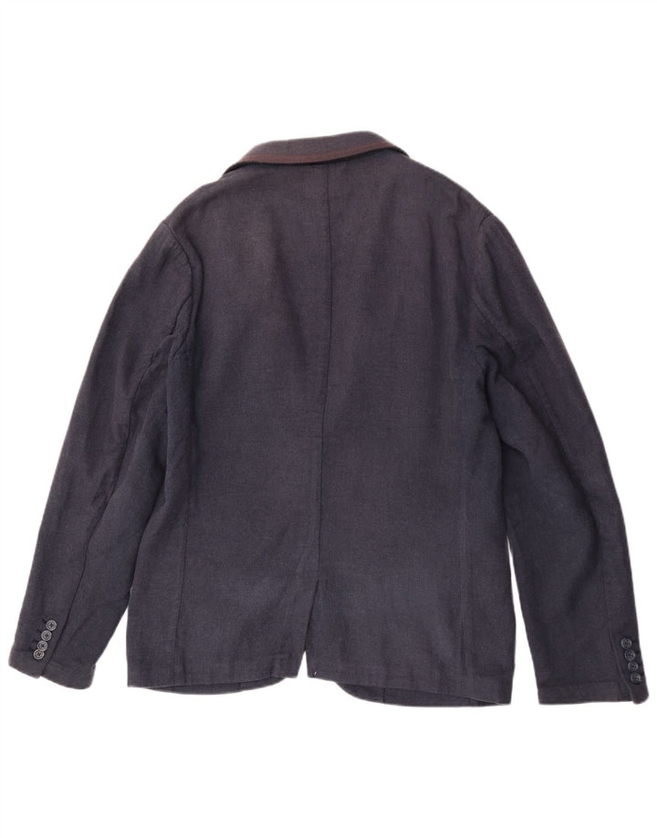 Męska marynarka zapinana na 1 guzik Penguin UK 40, duża, granatowa, bawełniana