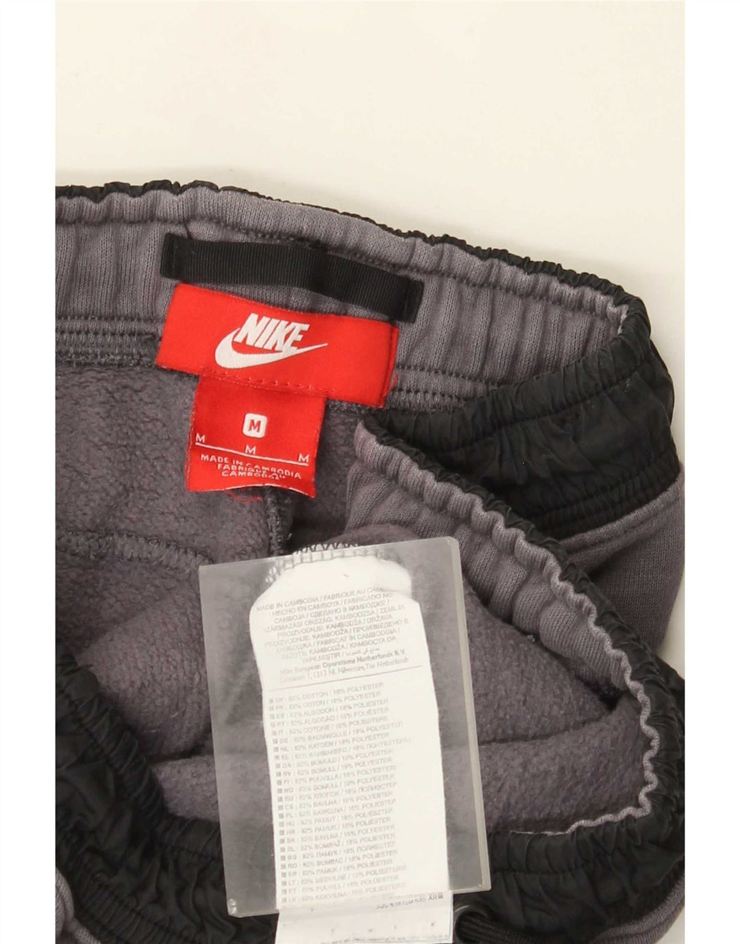 Męskie spodnie dresowe Nike, średnioszare, bawełniane