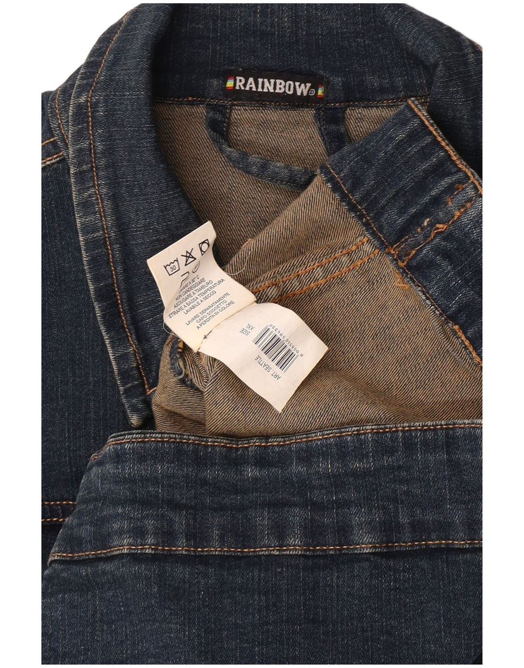 Kurtka dżinsowa dla dziewczynki Rainbow Seattle 13-14 lat 2XL Niebieska bawełna