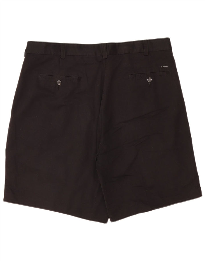 Męskie szorty Chino Izod W36, duże, czarne, poliestrowe
