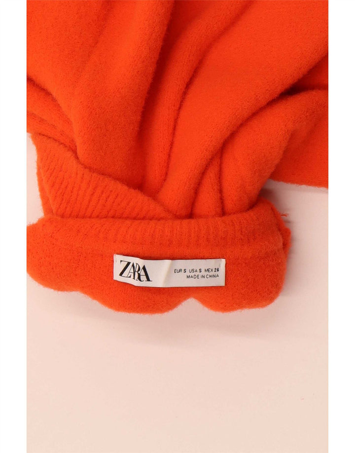 Sweter damski Zara z golfem UK 10, mały pomarańczowy