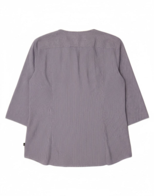 Damska bluzka koszulowa z rękawem 3/4 MARINA YACHTING UK 18 XL w niebieskie prążki