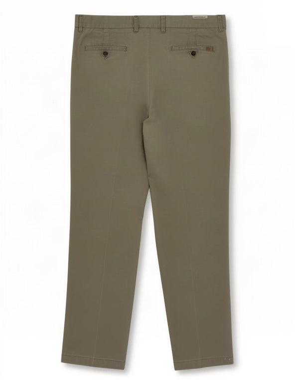 Męskie spodnie chino o regularnym kroju Marks & Spencer W38 L33, bawełna khaki