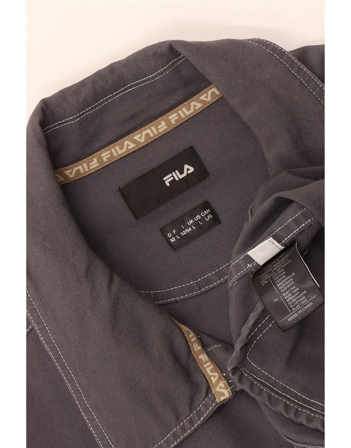 Kurtka męska Fila UK 40, duża, szara, bawełniana
