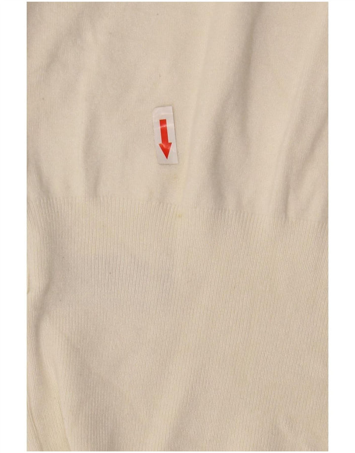 Marks & Spencer Damski sweter z dekoltem w łódkę, UK 12, średni złamanej bieli