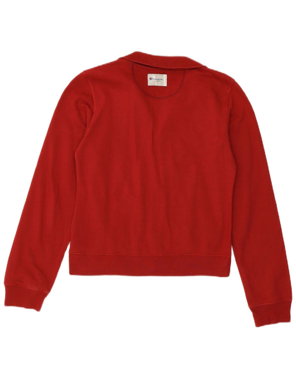 Damska kurtka dresowa CHAMPION Crop Graphic UK 10 Small Burgundy