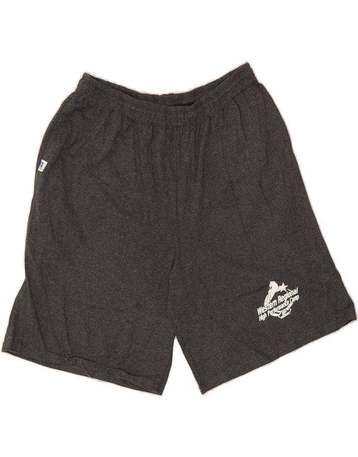 RUSSELL ATHLETIC Mens Sport Shorts Large Grey Cotton Vintage Russell Athletic and Second-Hand Russell Athletic from Messina Hembry 