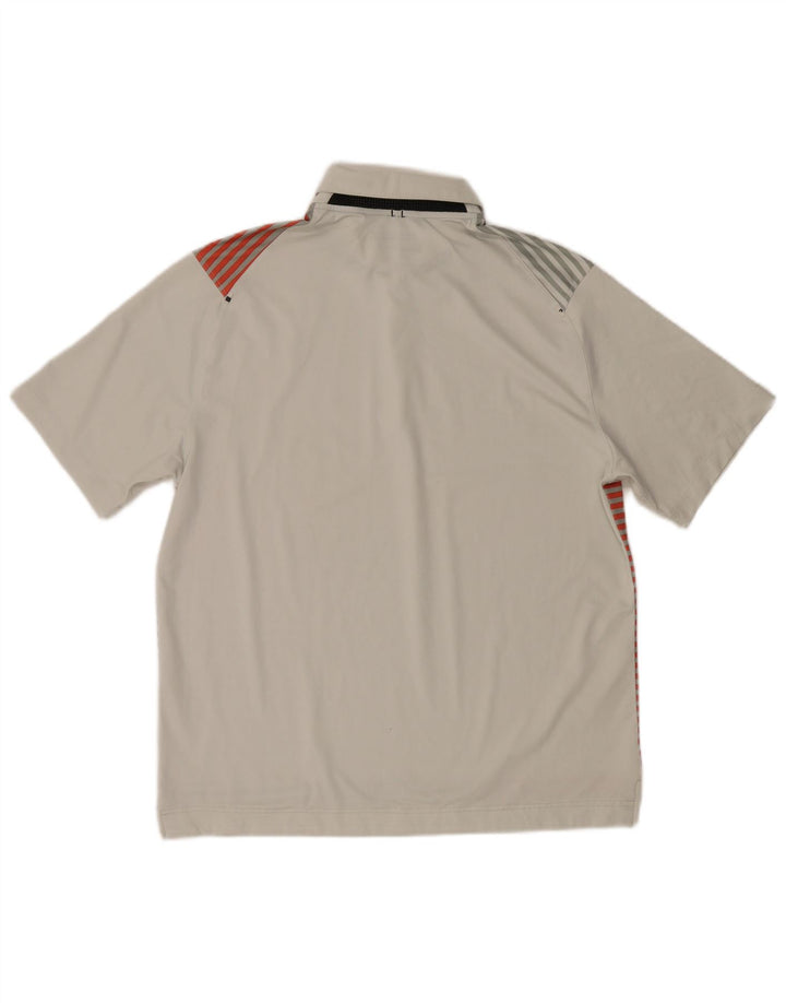 Męska koszulka polo Nike Dri Fit w średnie szare paski
