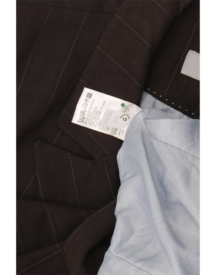 Marks & Spencer Płaszcz damski UK 20 2XL Brązowy poliester w prążki