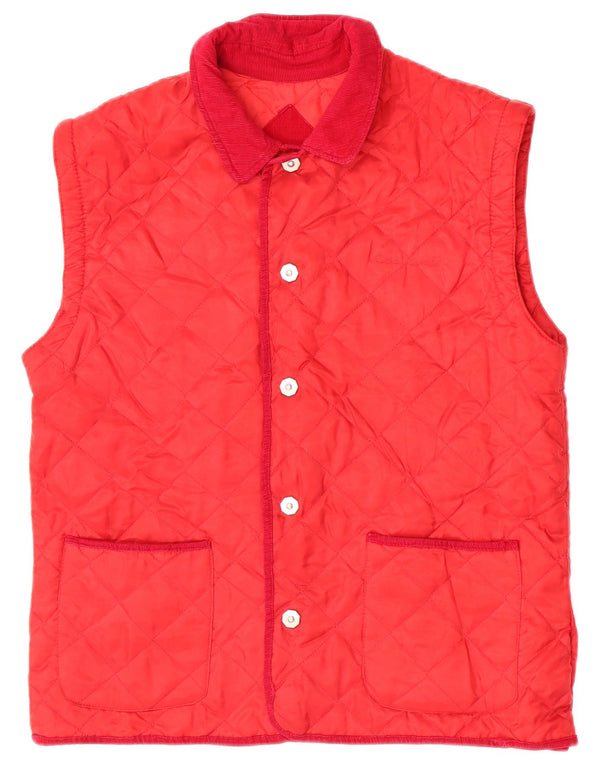 Męska pikowana kamizelka Rica Lewis UK 36 Small Red Nylon