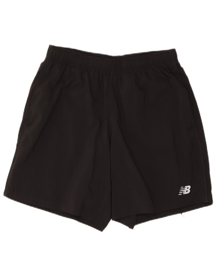 Męskie spodenki sportowe New Balance, średni czarny poliester