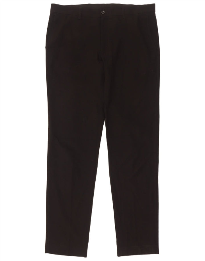 Męskie spodnie Chino Marks & Spencer W34 L33 Czarny poliester