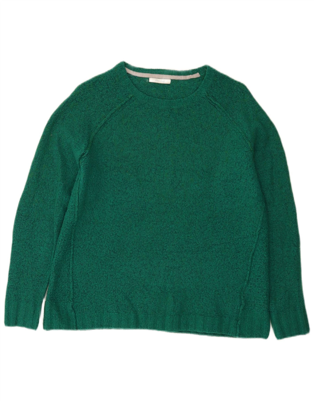 Damski sweter z okrągłym dekoltem White Stuff UK 16, duży, zielony nylon