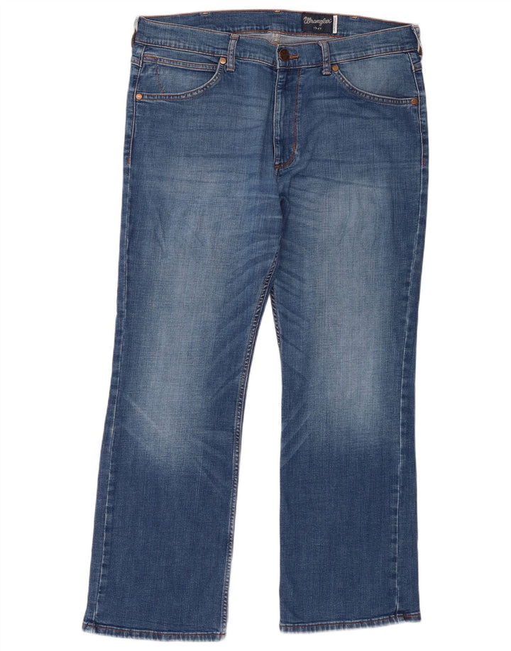 Wrangler Męskie dżinsy Bootcut Jacksville W36 L30 Niebieskie bawełniane