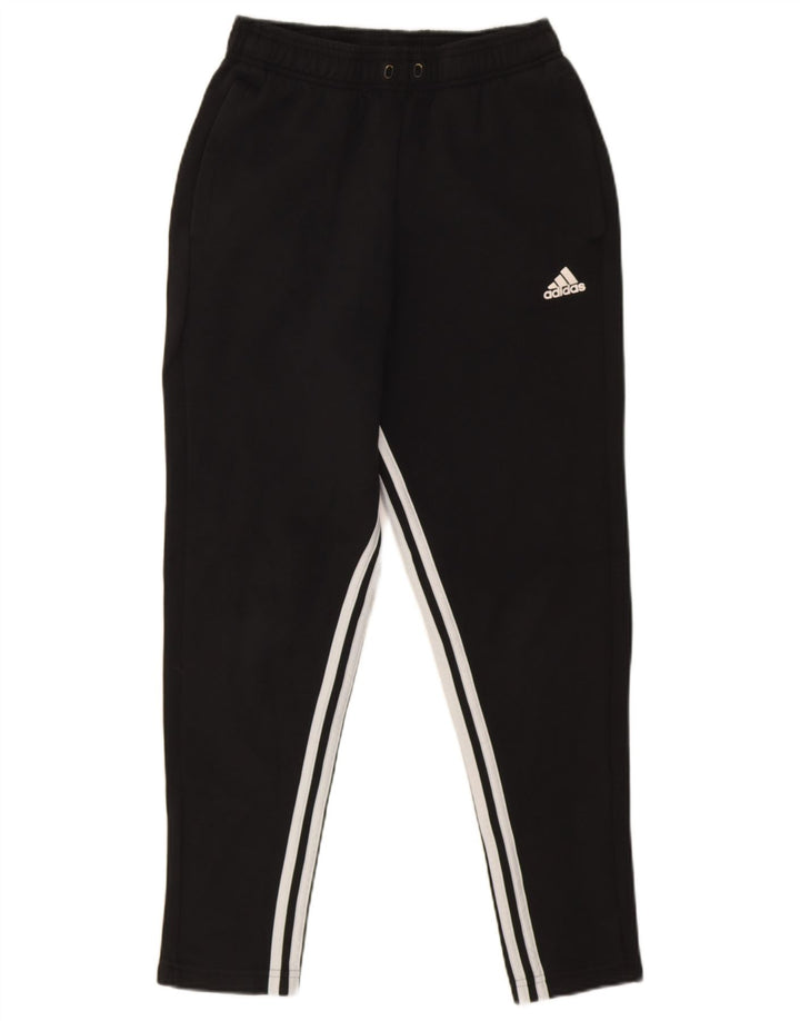 Męskie spodnie dresowe Adidas, małe, czarne, bawełniane