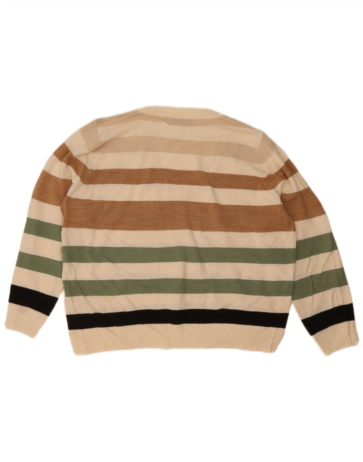 Marks & Spencer Damski sweter z dekoltem w kształcie litery V, UK 16, duży, wielokolorowy