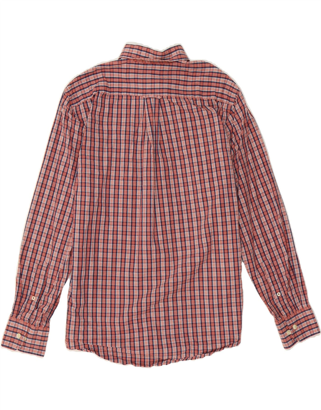IZOD Mens Shirt Medium Red Check Cotton Vintage Izod and Second-Hand Izod from Messina Hembry 