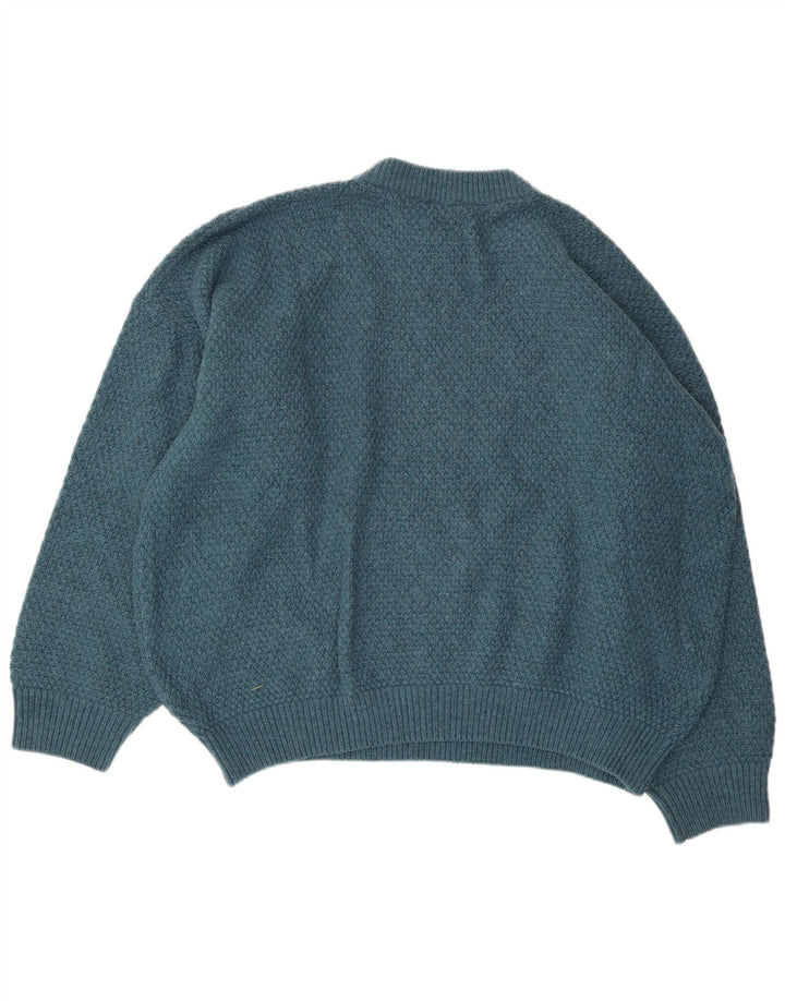 Think różowy damski sweter z okrągłym dekoltem UK 20 2XL niebieski