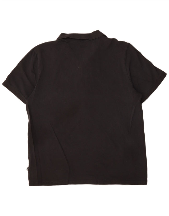 Męska koszulka polo PUMA, duża, czarna, bawełniana