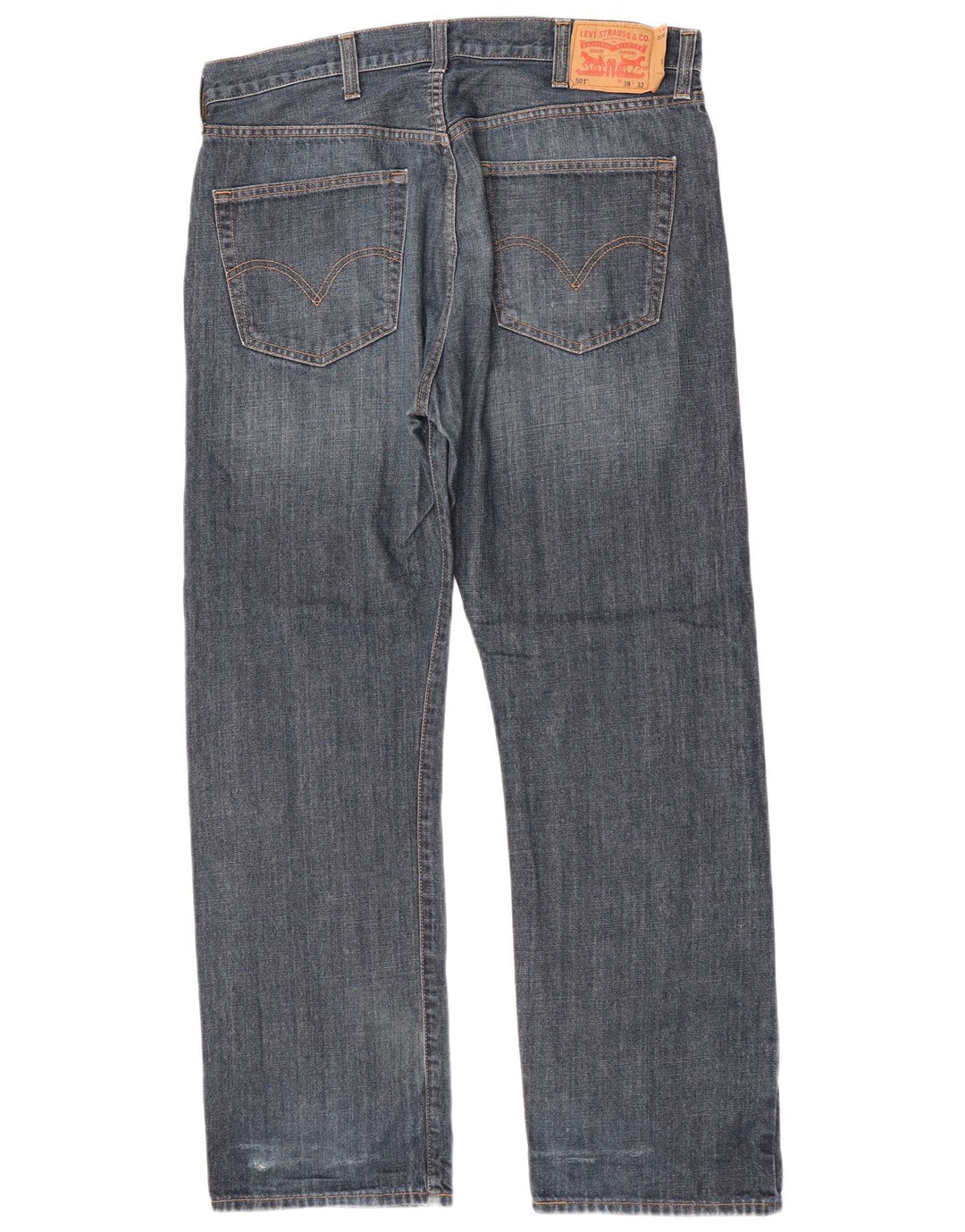 Męskie jeansy Levi's 501 Straight W38 L32 Niebieskie bawełniane