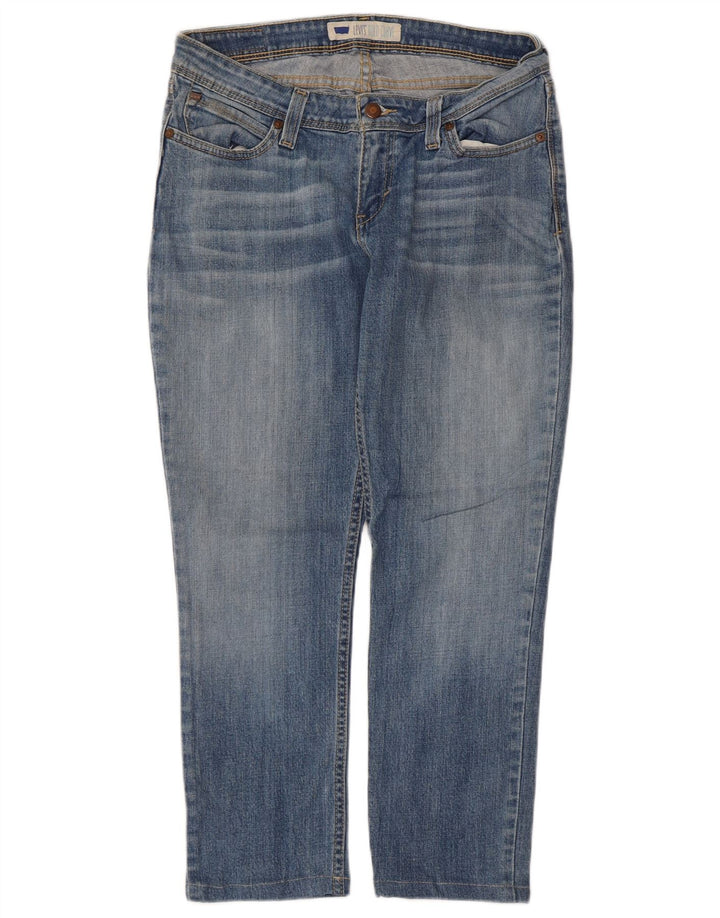 Damskie jeansy Levi's Bold Curve Cropped W32 L24 Niebieskie bawełniane
