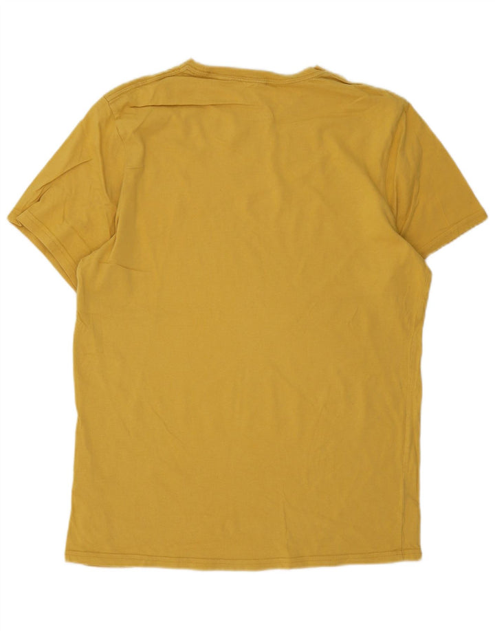 T-shirt męski Jack Wills o klasycznym kroju, średni, żółty, bawełniany
