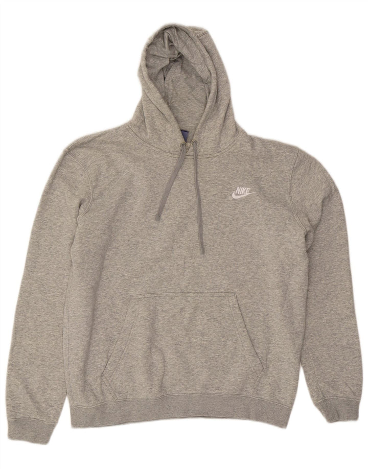 Męski sweter z kapturem Nike, średnioszary, bawełniany