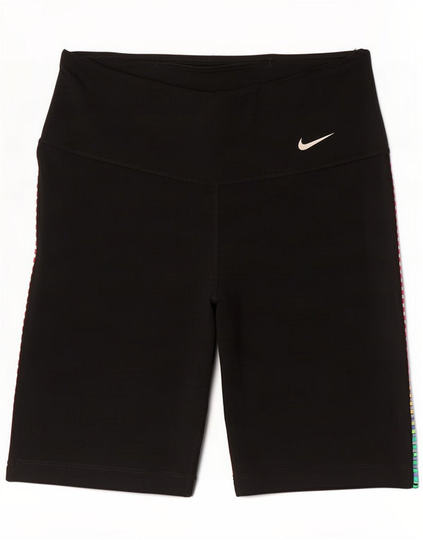 Damskie spodenki sportowe Nike Dri Fit UK 10, małe, czarne, poliestrowe