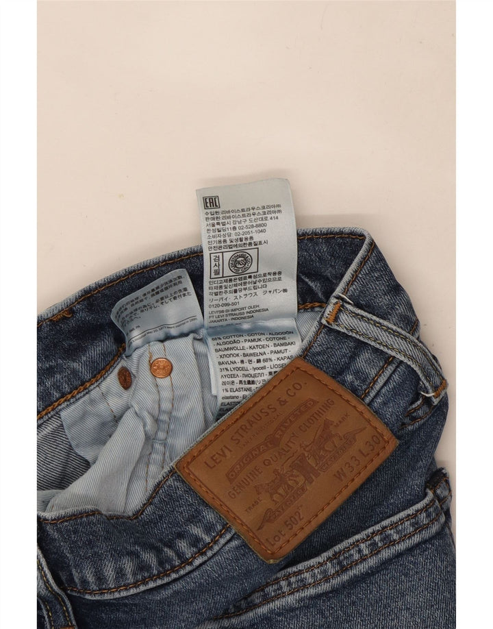 Męskie jeansy Levi's 502 Tapered W33 L30 Niebieskie bawełniane