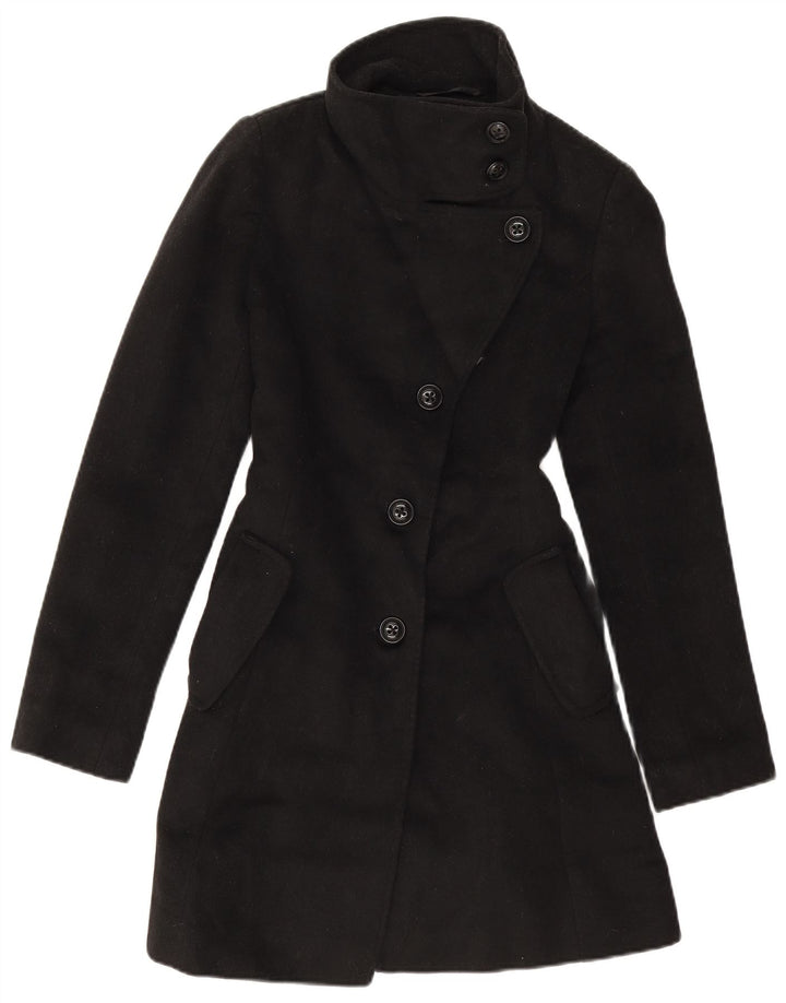 Damski płaszcz oversize Dkny US 2 XS, czarna wełna
