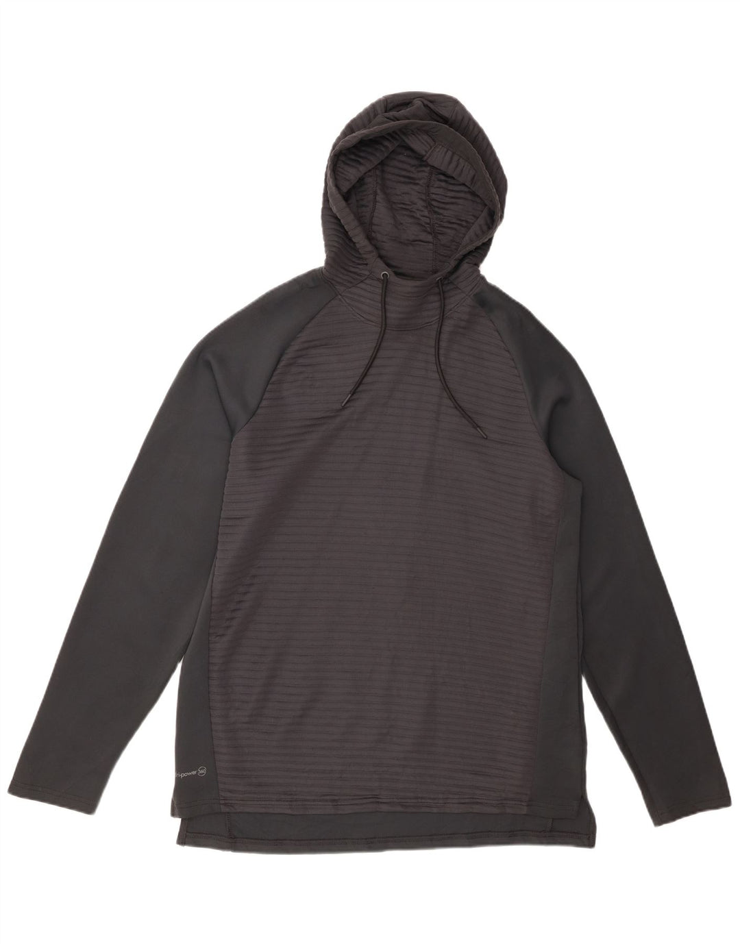 Męski sweter z kapturem RUSSELL ATHLETIC Dri-Power, średnioszary, w prążki