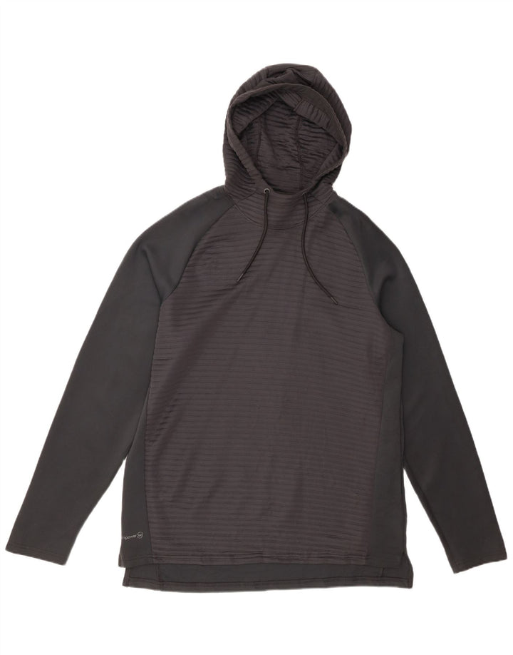 Męski sweter z kapturem RUSSELL ATHLETIC Dri-Power, średnioszary, w prążki