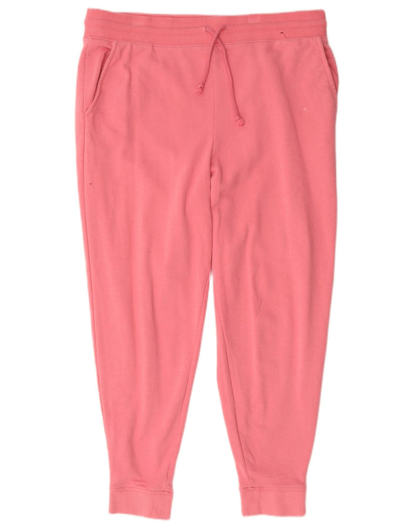 Marks & Spencer Damskie spodnie dresowe Joggers UK 16, duże, różowe, bawełniane