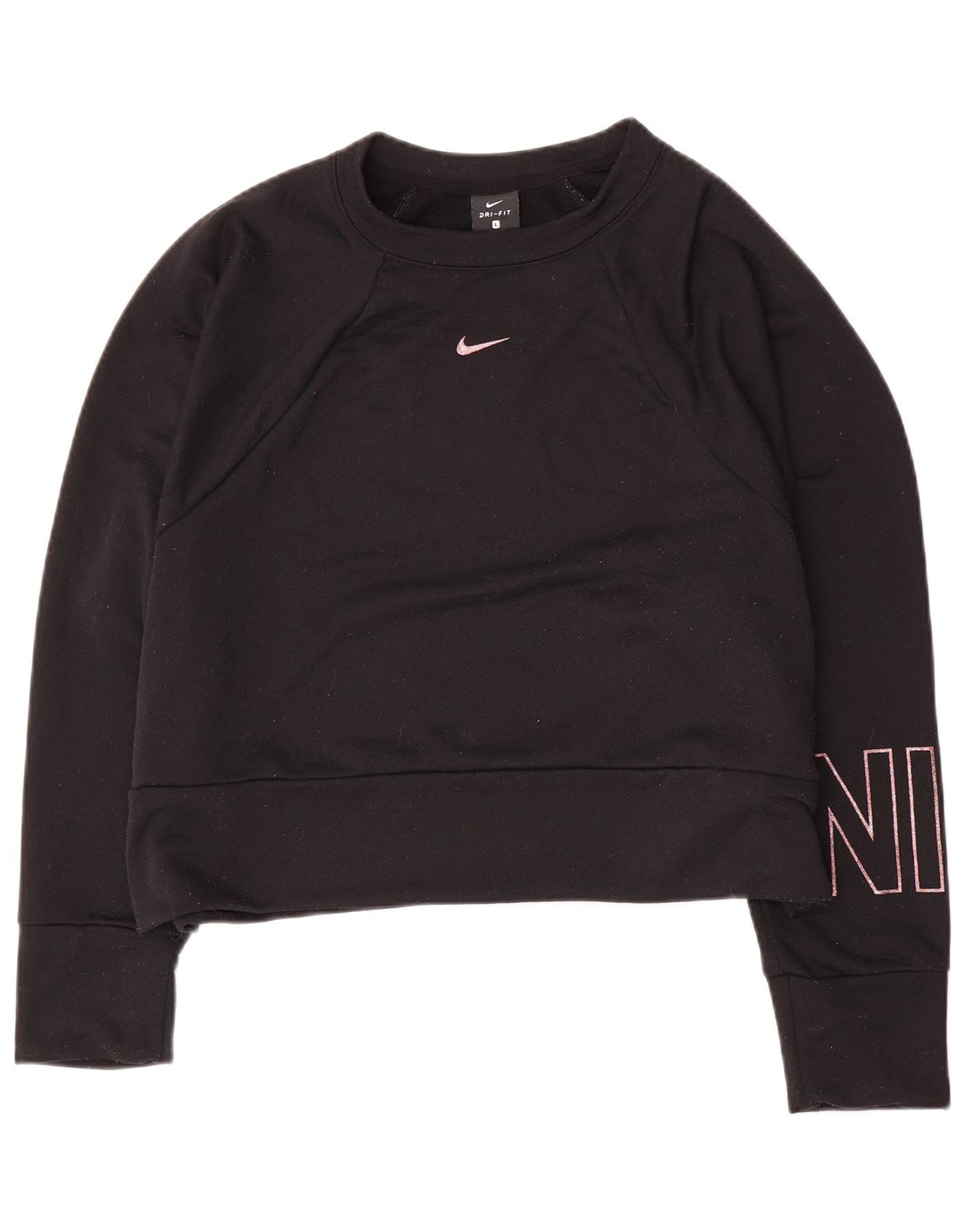 Damska bluza dresowa Nike Dri Fit Graphic Oversize UK 16, duża czarna